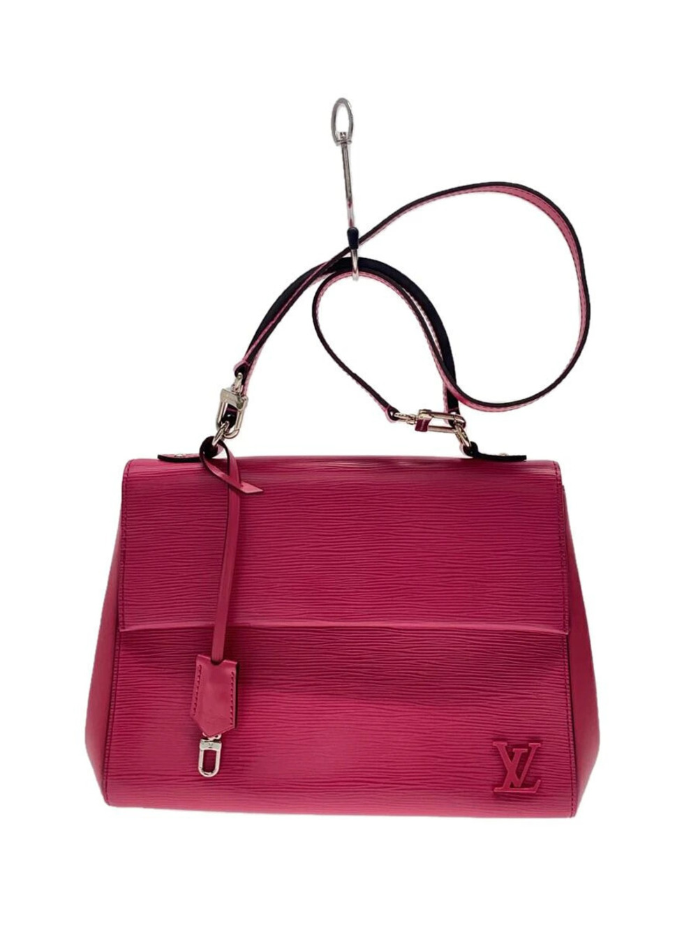 LOUIS VUITTON Cluny Epi Leather Bag Pink